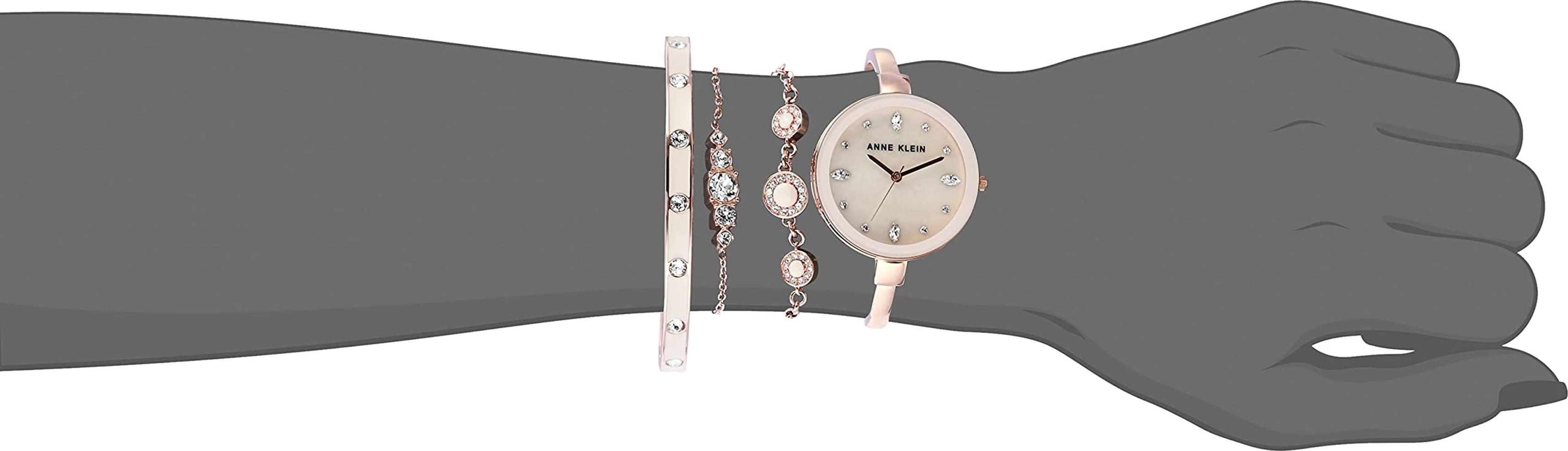 Bộ đồng hồ và vòng tay ANNE KLEIN 3352PKST