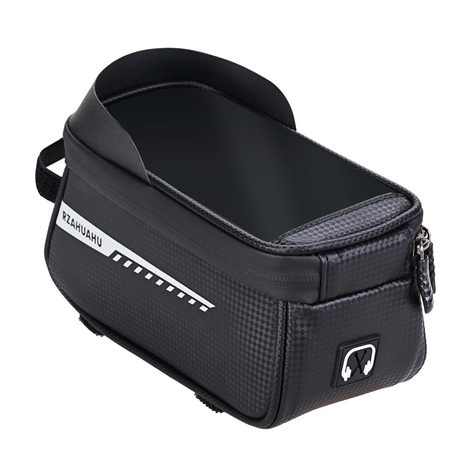 Bike Frame Bag  Phone Holder Waterproof Front  Bag Crossbar Bag