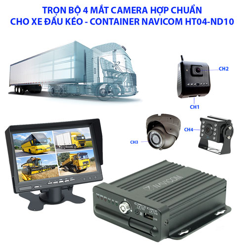 Hệ thống 4 camera hợp chuẩn nghị định 10 Navicom HT04ND10_Hàng chính hãng