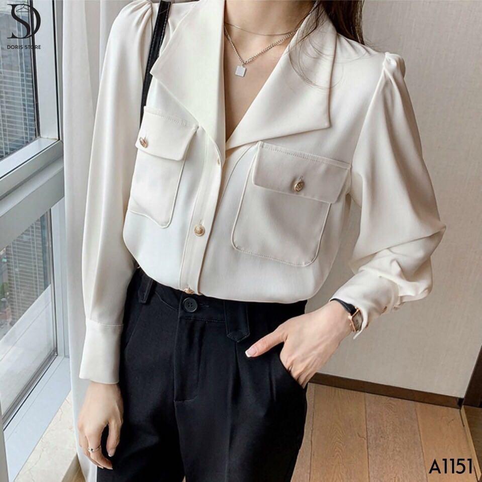 áo sơ mi nữ thời trang công sở dáng suông (40-60kg)