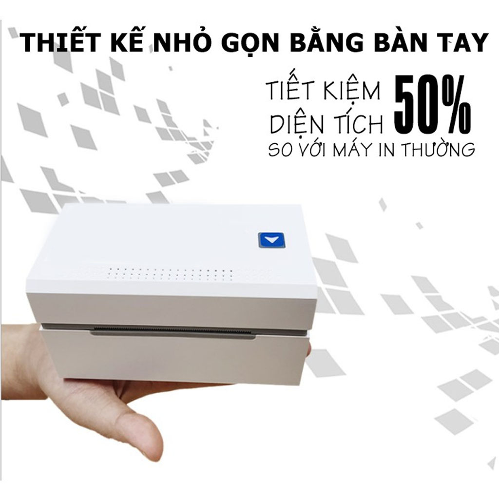 VINETTEAM Máy In Đơn Hàng Hóa Đơn Trên Các Sàn TMĐT Q300 - máy in nhiệt Không Cần Mực Mini Code Barcode Mã Vạch -Hàng Nhập Khẩu