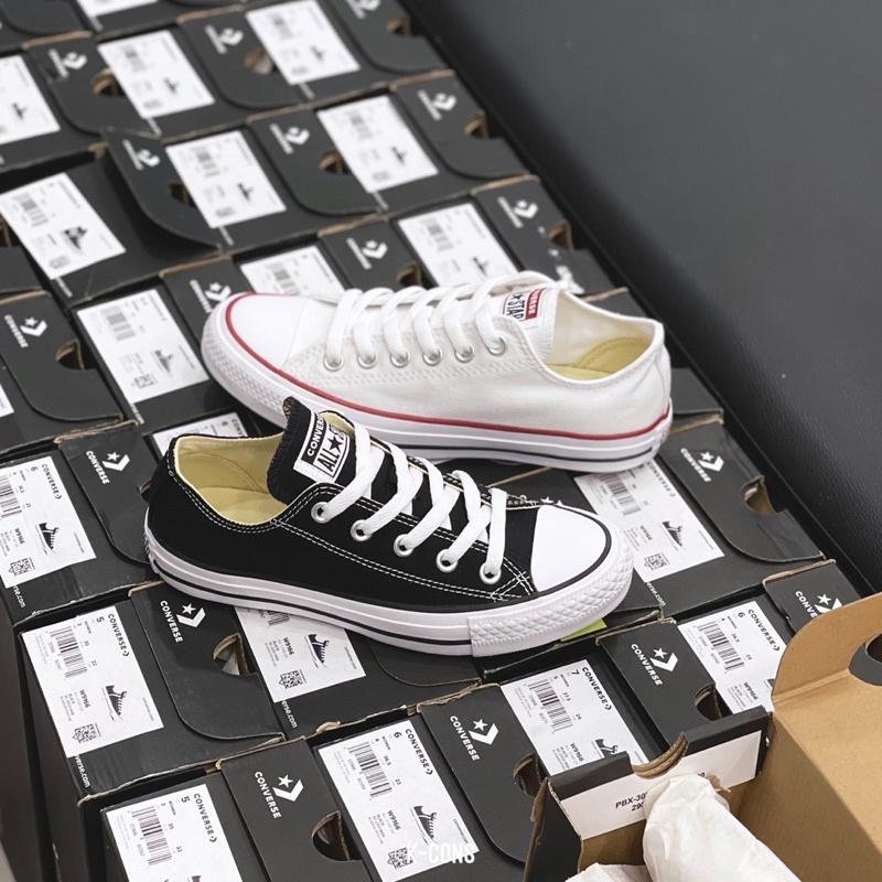 Chuck Taylor Classic Black Canvas Low | Giày Thể Thao Đen Cổ Thấp M9166C