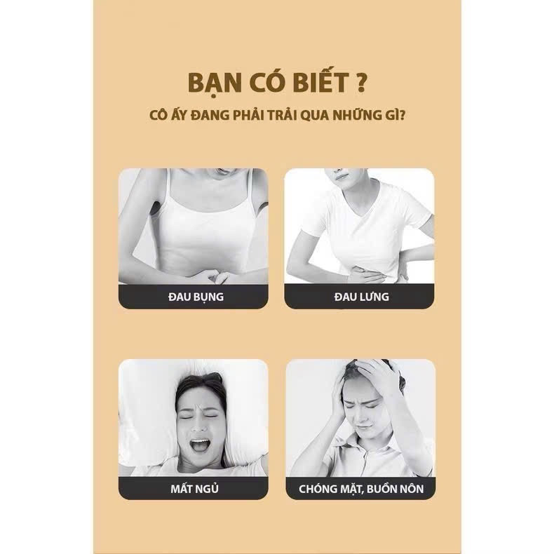 Đai Chườm Nóng, Máy Massage Giảm Đau Bụng Kinh  - Hỗ Trợ Chống Lão Hoá Da Sau Sinh