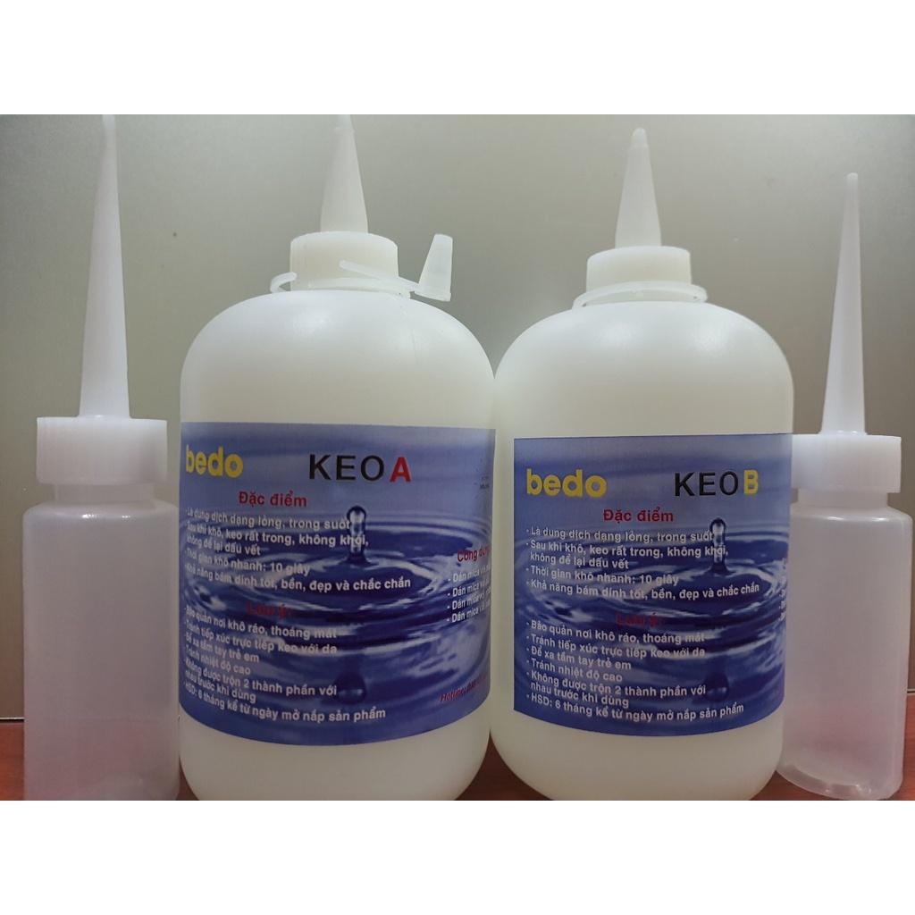 Keo dán ab 2 thành phần, trong suốt