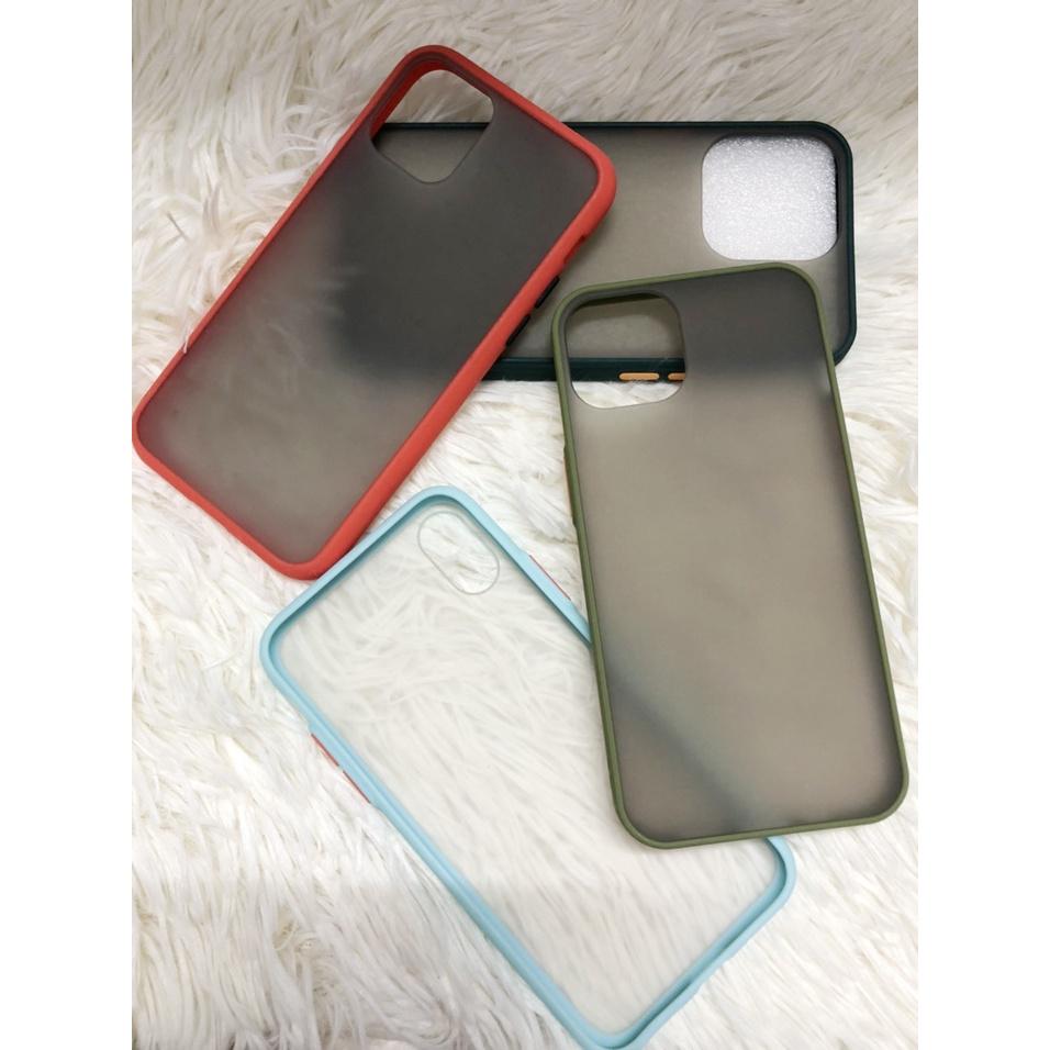 Ốp Viền Màu Lưng Nhám chống sốc chống vân tay dành cho các điện thoại iPhone