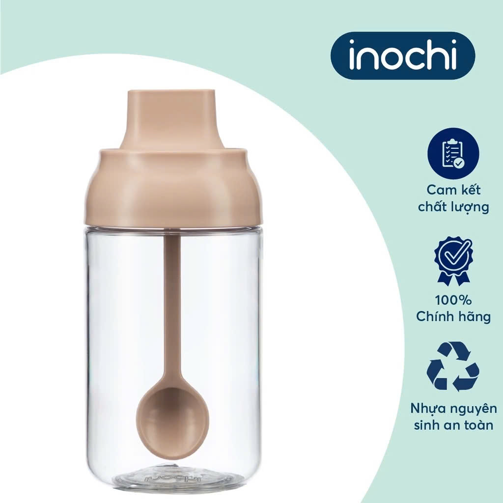 Bộ 3 hộp gia vị Tritan Yoko - Chính Hãng inochi Tiêu chuẩn nhật bản dễ dàng vệ sinh và sử dụng
