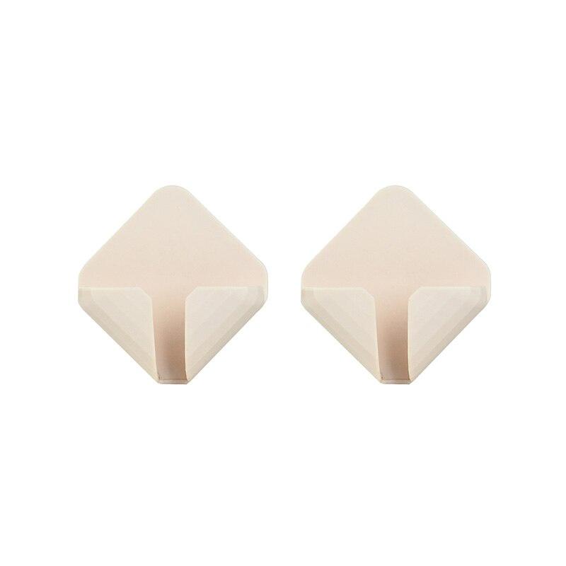 4Pcs Wall Storage Hook Power Plug Socket Hanger Holder Punch-free Transparent Strong Adhesive Hook Home Office Kitchen Bathroom