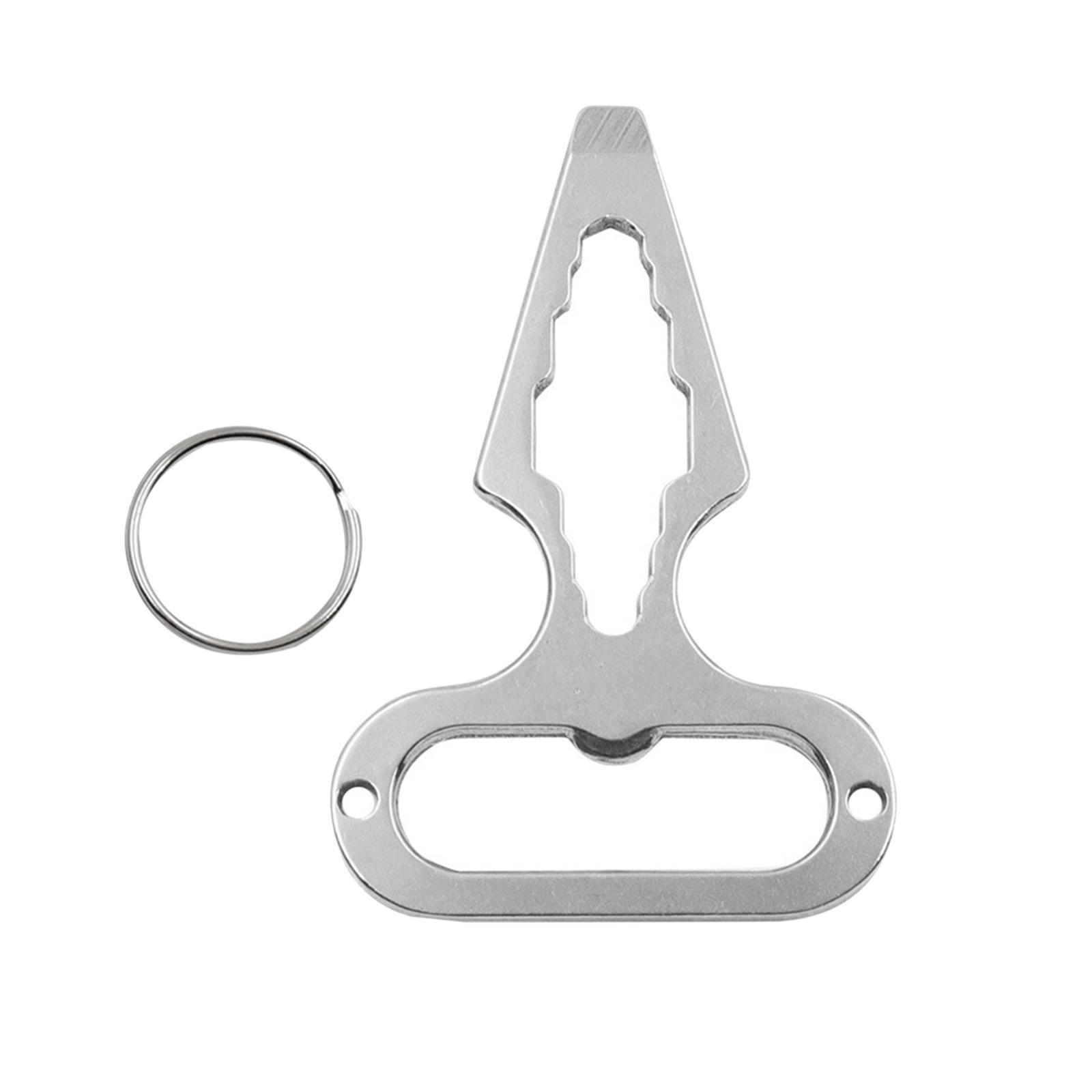 Mini Wrench Keychain Bottle Opener Screwdriver Outdoor Multifunctional Tools
