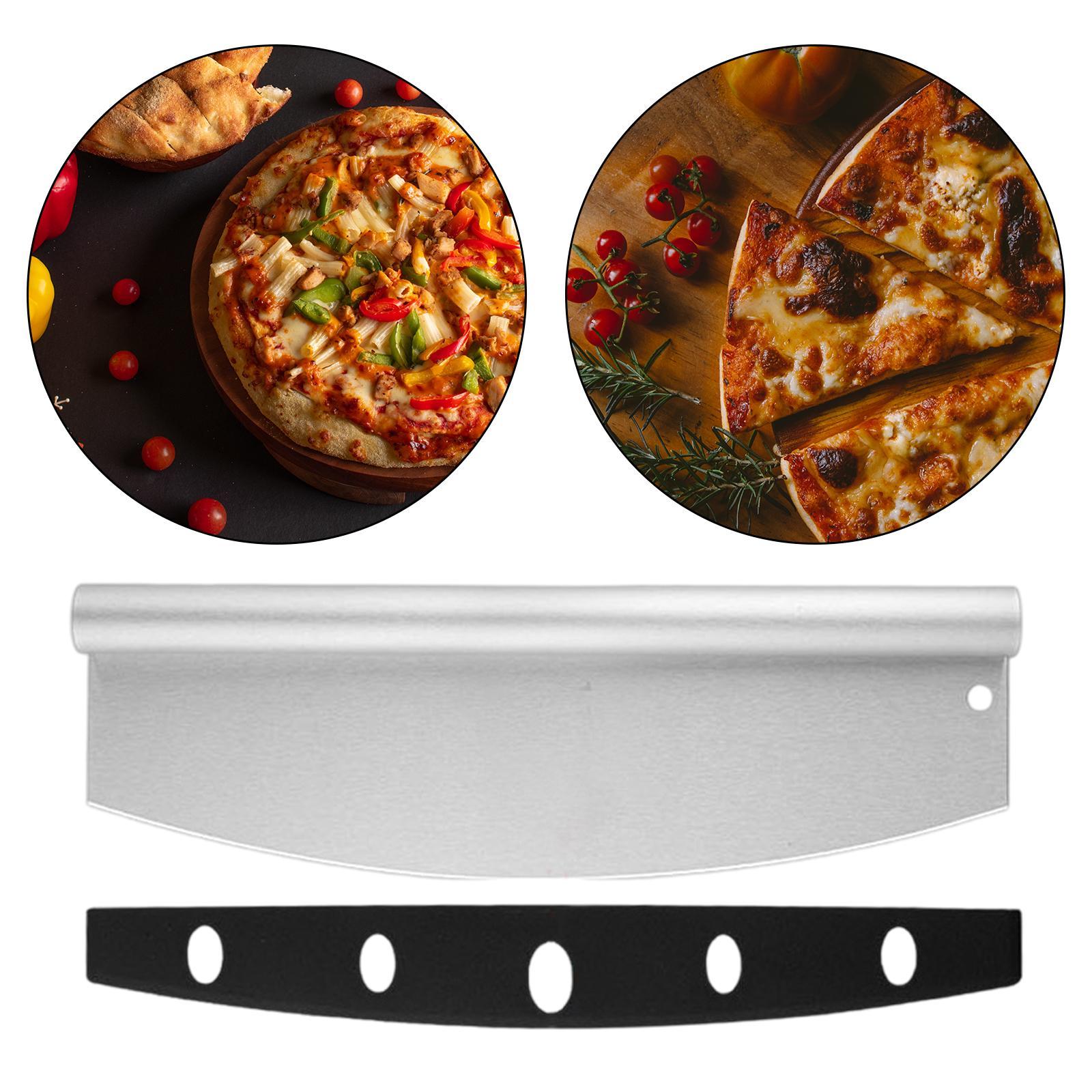 Stainless Steel Pizza Cutter Rocker Blade Cutting for Bread Pastry Baking