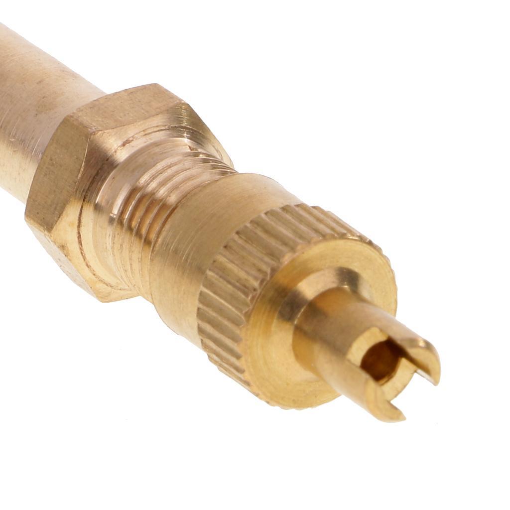 Set of 6, Copper Tyre Tire Air Valve Extension Converter for Car 100mm