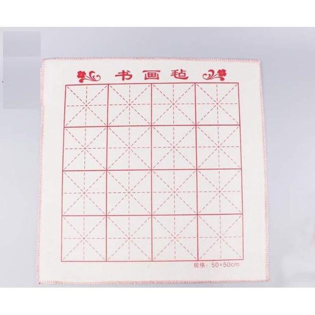 Thảm kê giấy xuyến viết thư pháp - Thảm lót vải kẻ ô tập viết chữ Hán