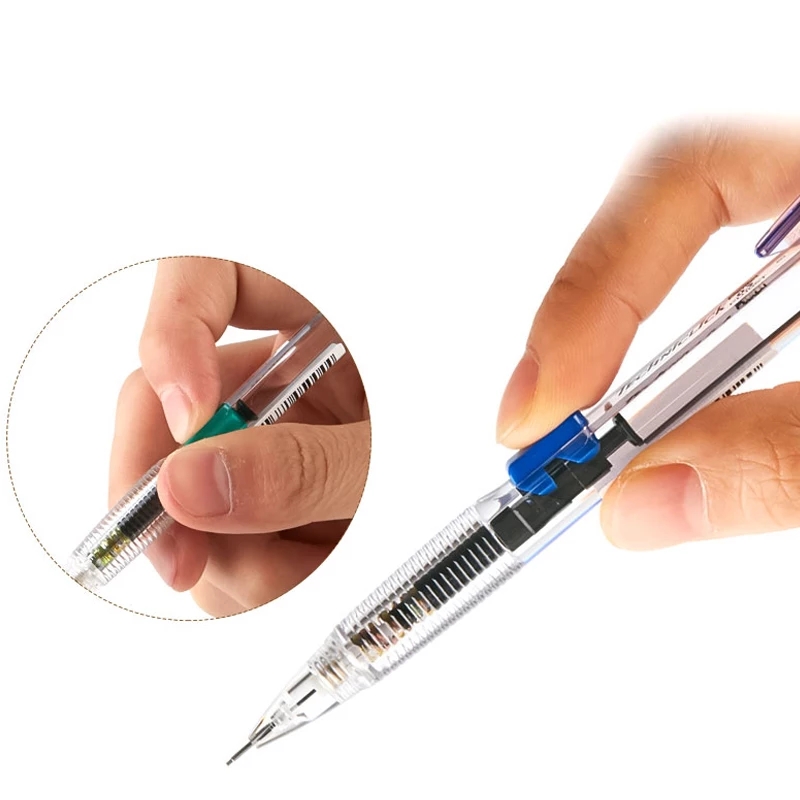 Bút Chì Kim Pentel Bấm Thân Giữa PD105T (0.5mm) Và PD107T (0.7mm) | Thiết Kế Thân Trong Đẹp Mắt