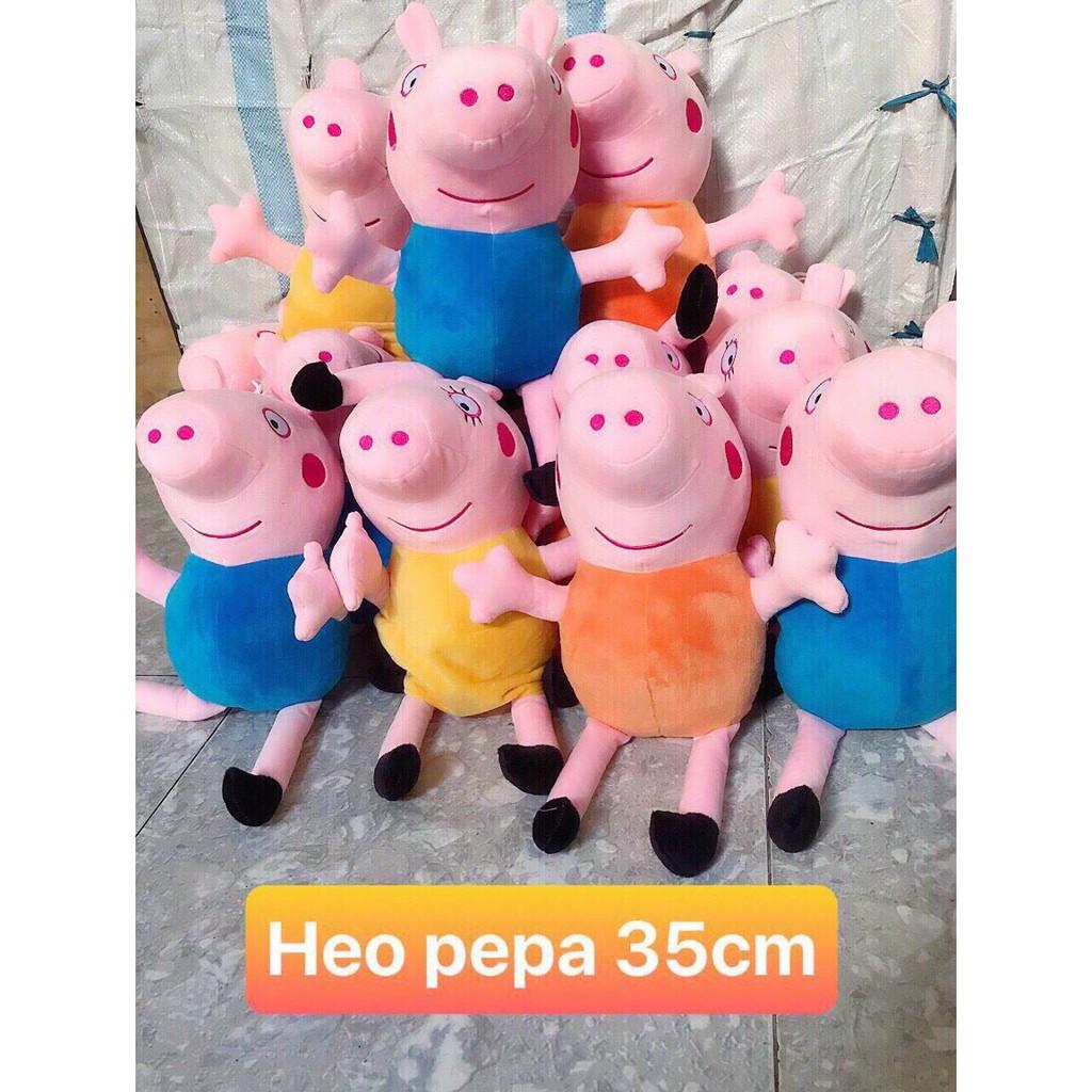 Gấu Bông Heo Peppa Pig 45cm Cute, Thú Nhồi Bông Đồ Chơi An Toàn Cho Bé, Gấu Bông- Qùa Tặng VIPU