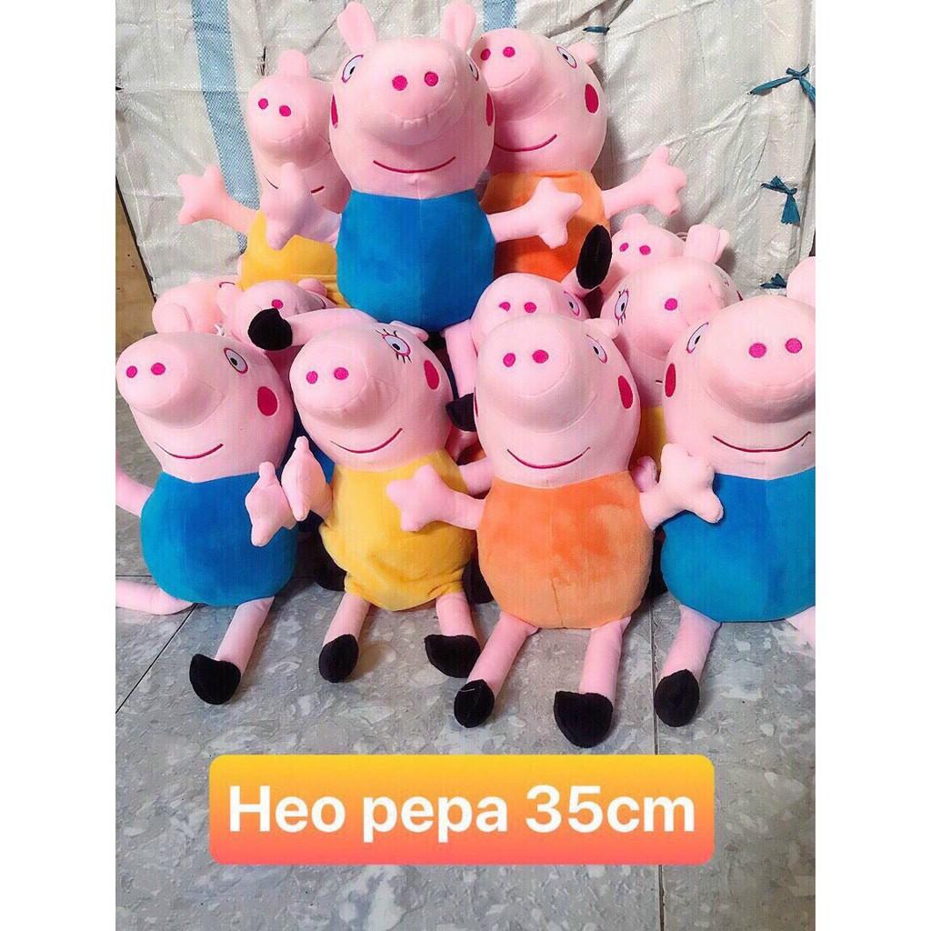 Gấu Bông Heo Peppa  Pig 45cm Cute, Thú Nhồi Bông Đồ Chơi An Toàn Cho Bé, Gấu Bông- Qùa Tặng VIPU