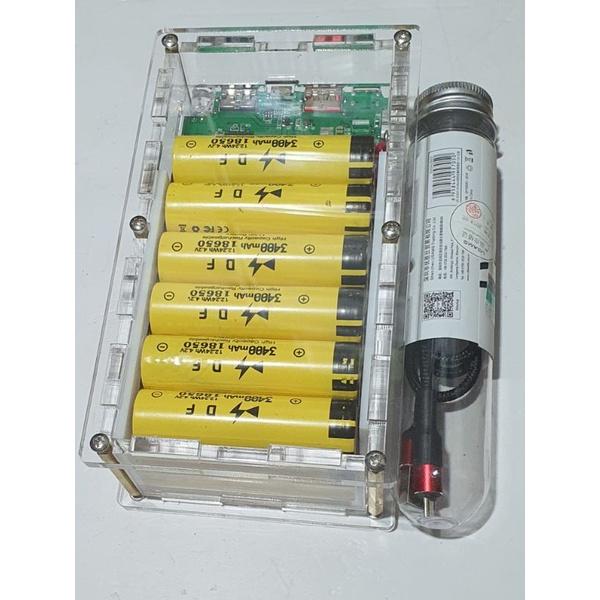 Sạc dự phòng mê ca 12pin 18650 ( moi 100% )