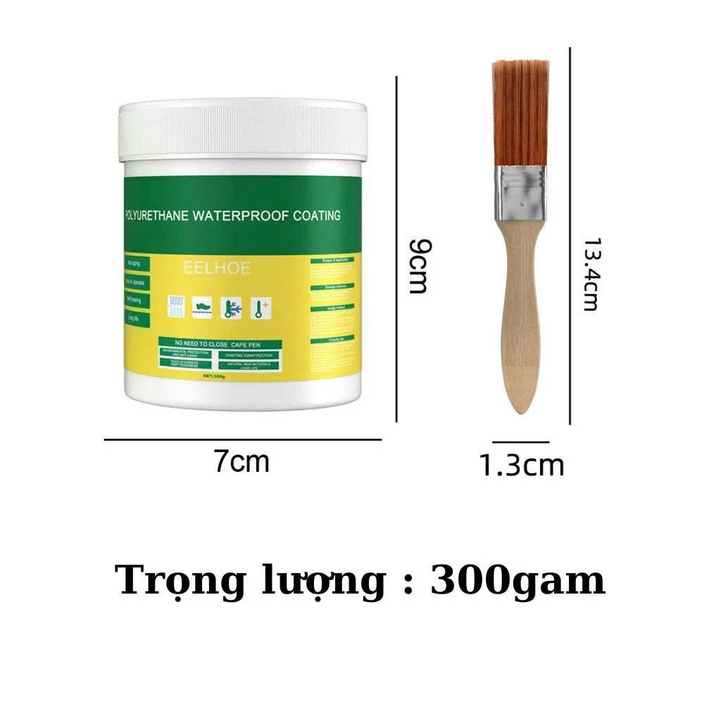 Siêu Keo Quét Trong Suốt Nhật Bản Chống Thấm Mạch Gạch 300G, Vá Vết Nứt Bề Mặt Nhanh Chóng