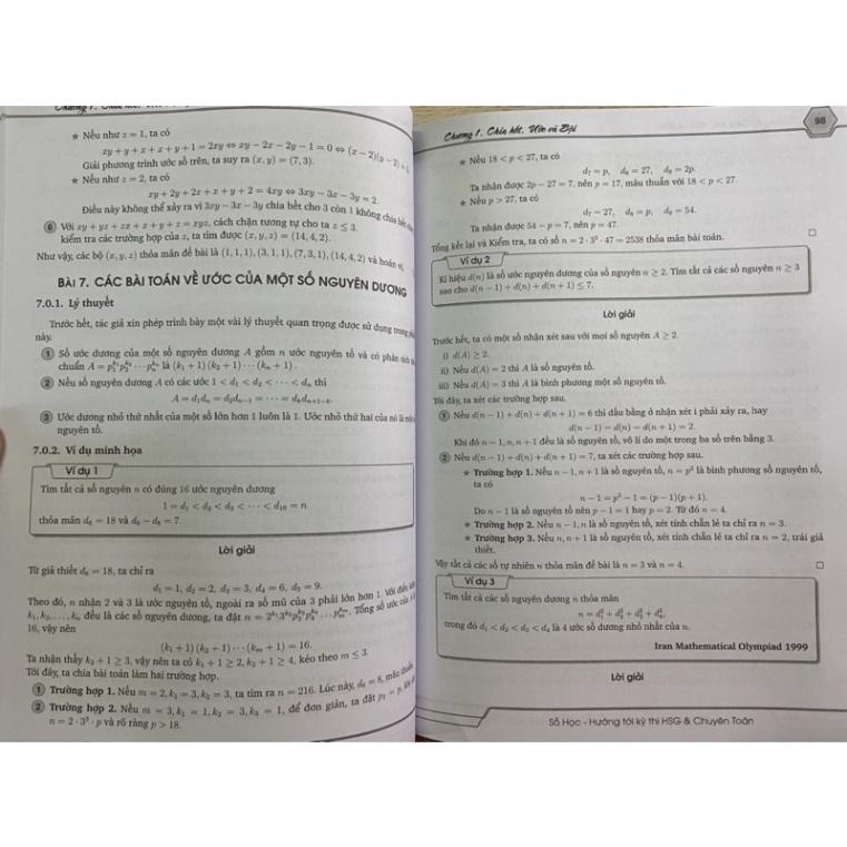 Sách - Một số chủ đề số học hướng tới kỳ thi học sinh giỏi và chuyên Toán