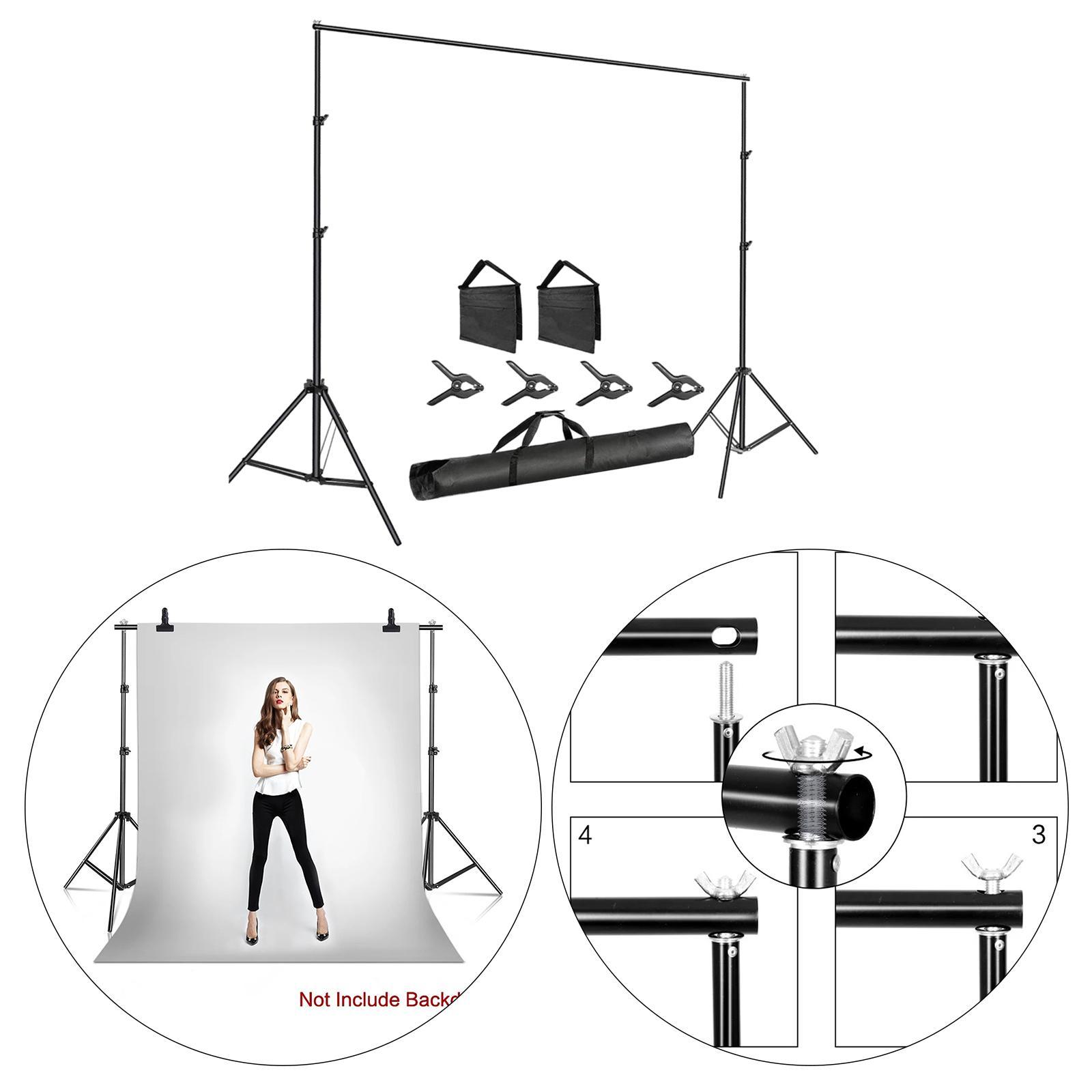 Photo Studio Backdrop Background Support System Stand Photo Studio Background Backdrop Stand