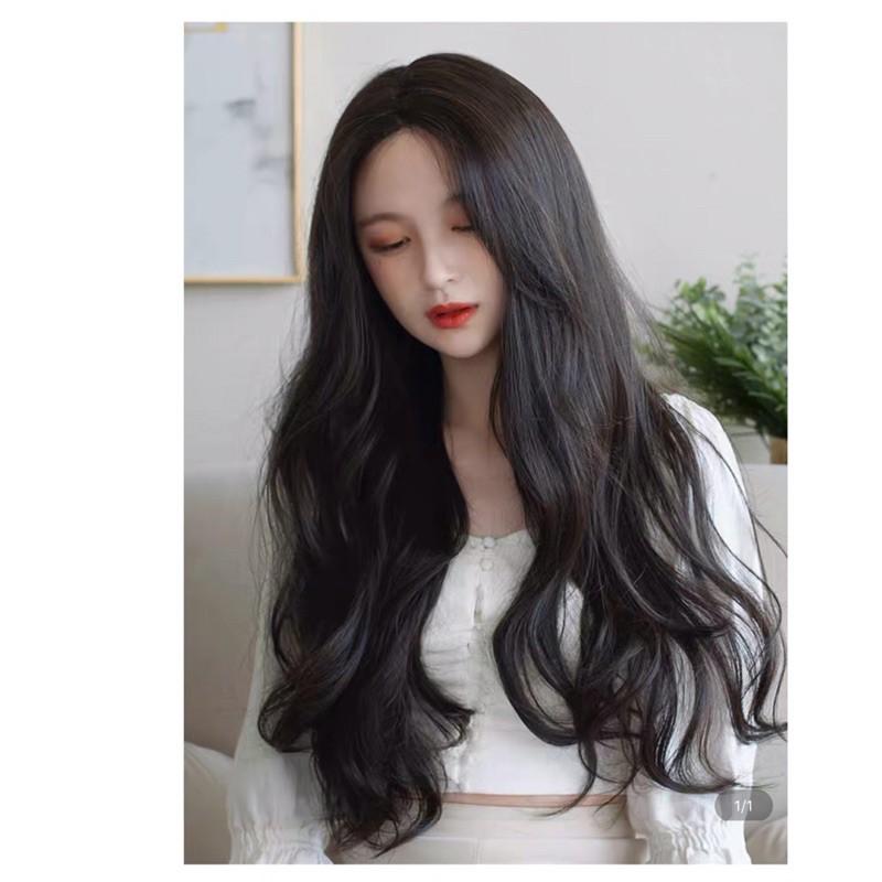 Tóc giả nữ YuriTran loại Siêu da đầu Lace wig Xoăn Dợn