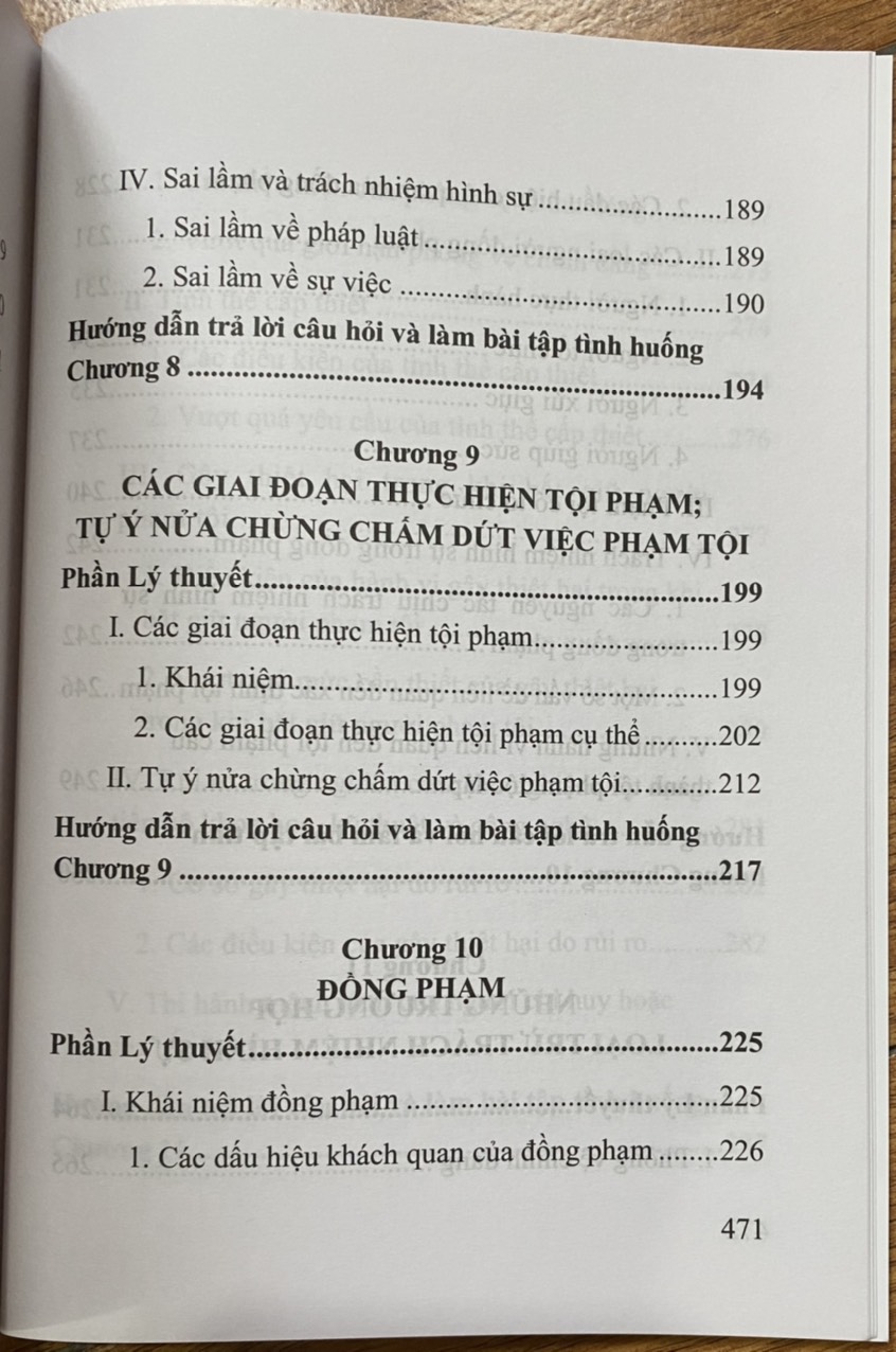 Hướng dẫn môn học Luật Hình Sự  -Tập 1 - Phần Chung