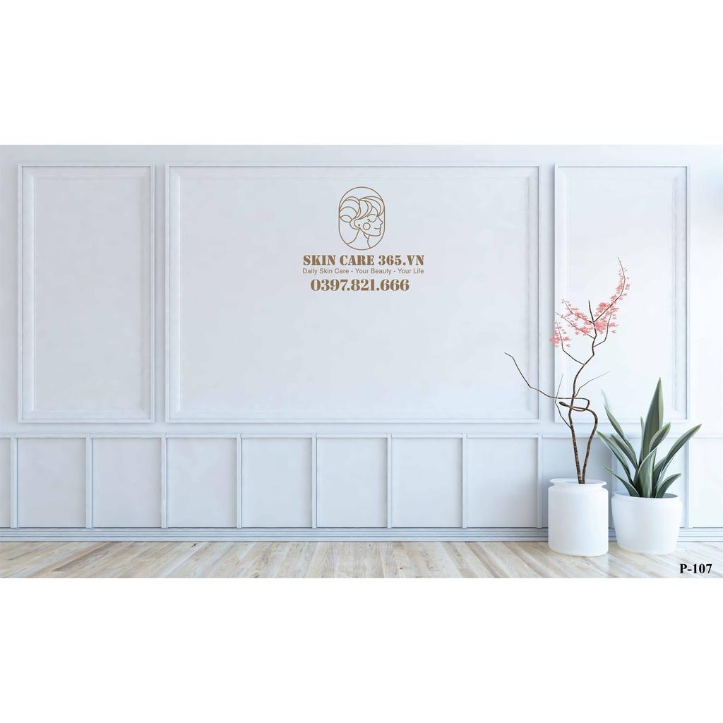 Phông nền livestream chụp ảnh màu trắng 3D 5D Sang Trọng Dán Tường Khổ Lớn
