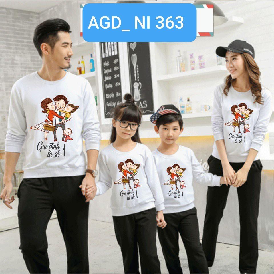 Áo thu đông mẫu gia đình là số 1 - MÃ AGD363