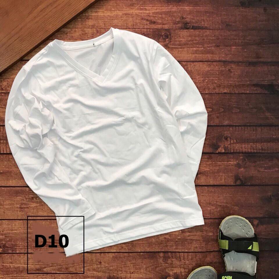 Áo thun nam tay dài cổ tim, chất cotton 4 chiều , nhiều màu dáng ôm thời trang