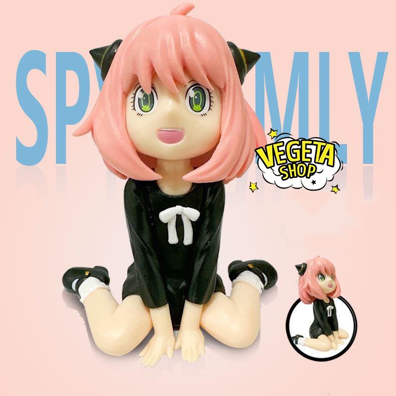 Mô hình Spy X Family Gia đình điệp viên - Mô hình Anya ngồi mặc trang phục váy đen - Anya Forger - Cao 10cm