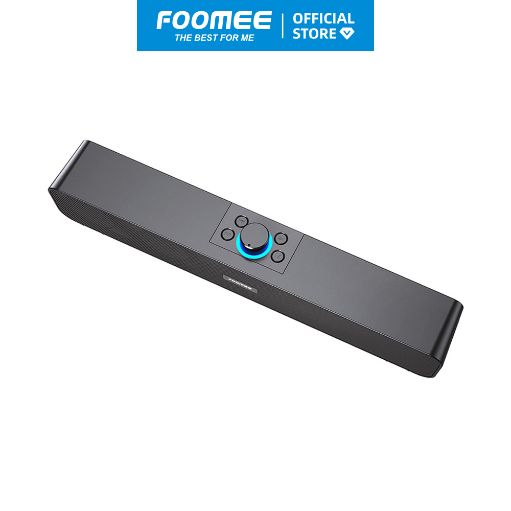 Loa Bluetooth Mini  Pin 1200mAh FOOMEE HH16 pro - Tích Hợp Đèn Led Nháy Loa Kép Và Kết Nối Cuộc Gọi - Màu Đen - Hàng Chính Hãng