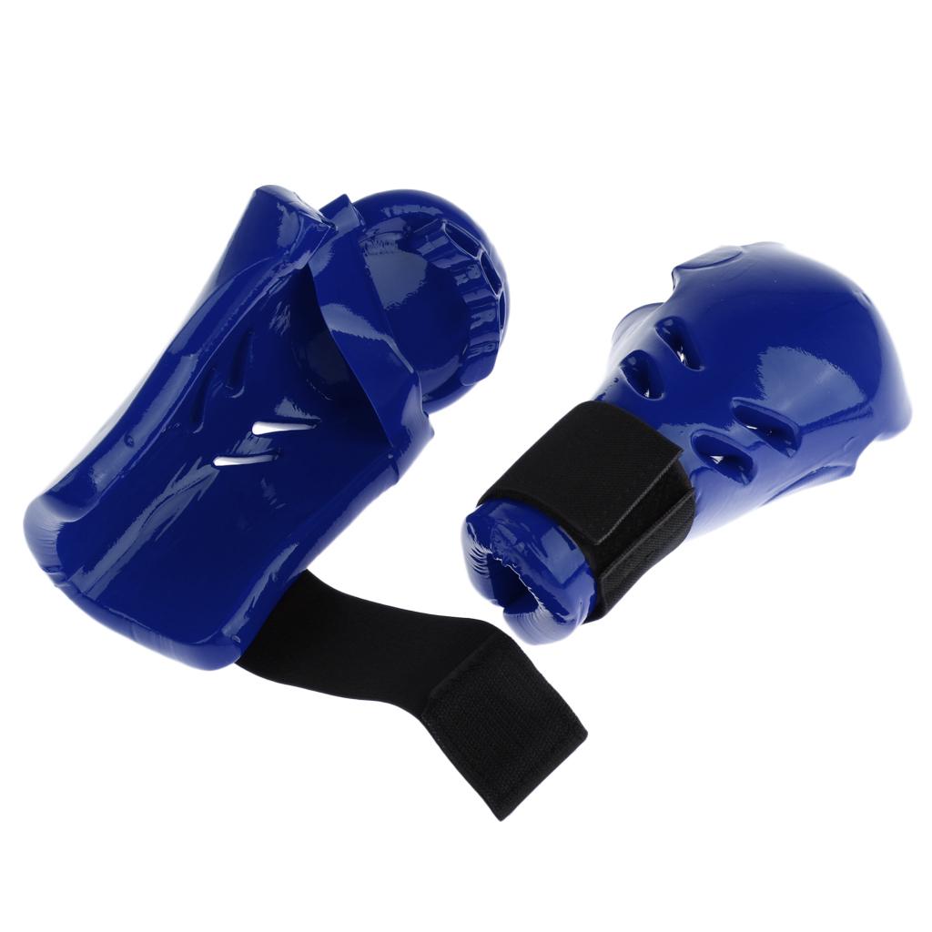 Kids Child Taekwondo Sparring Gloves Mitts MMA Hand Protective Gear Blue S