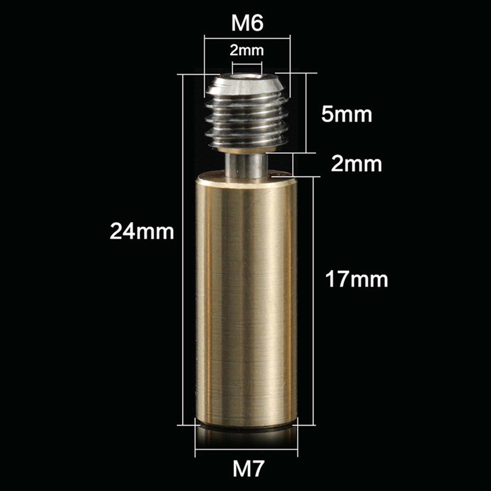 2 Pieces 3D Printer Bi Heatbreak Replace Spare Parts Extruder Printer Throat