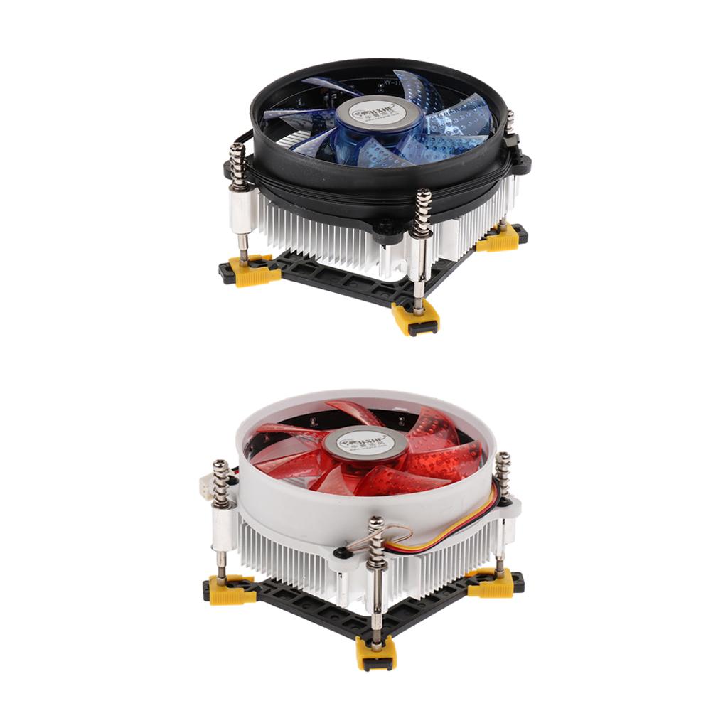 CPU Cooler 12cm Cooler with Cooled Fan for LGA 775/1150/1151/1155/1156 Blue