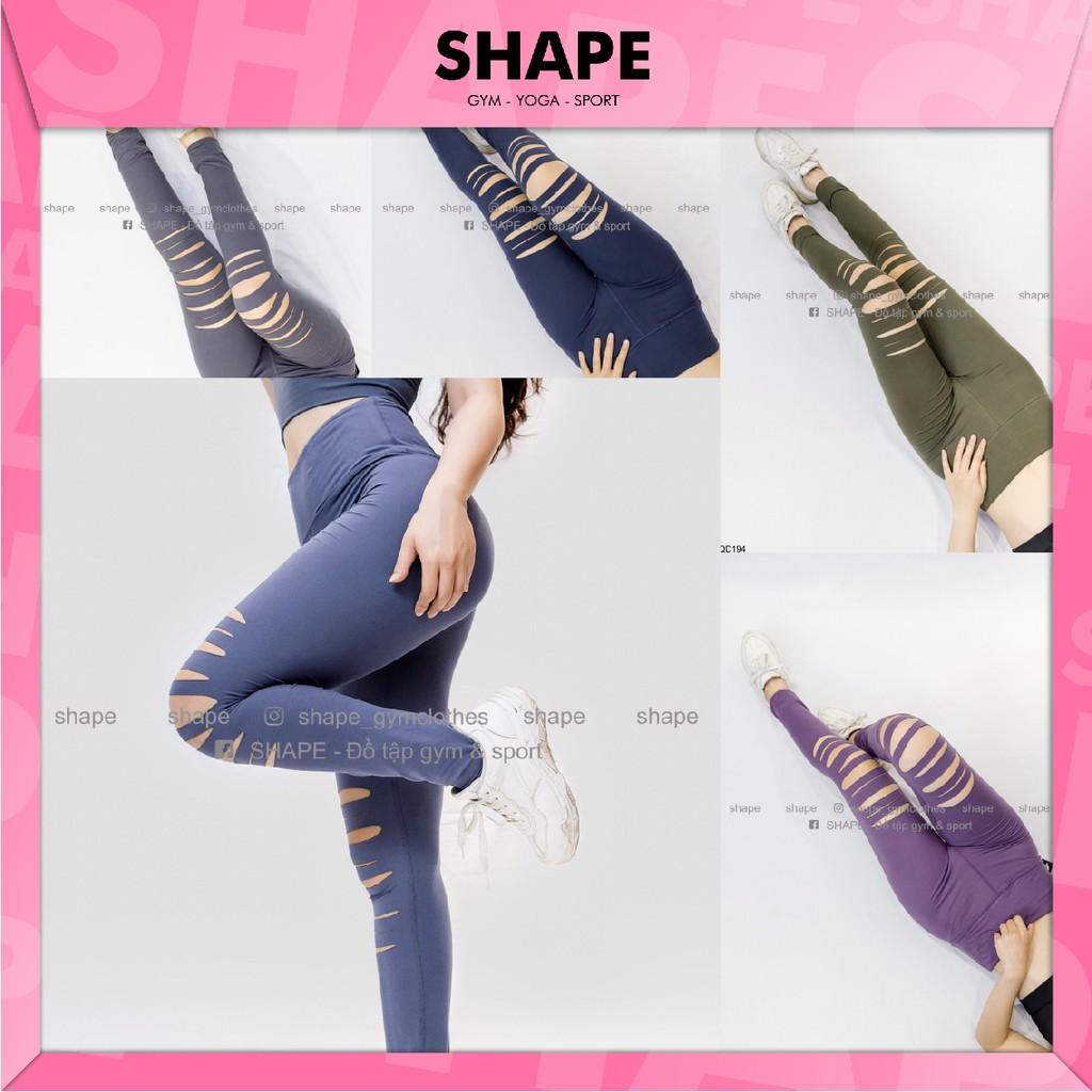 Quần legging shape cutout gối