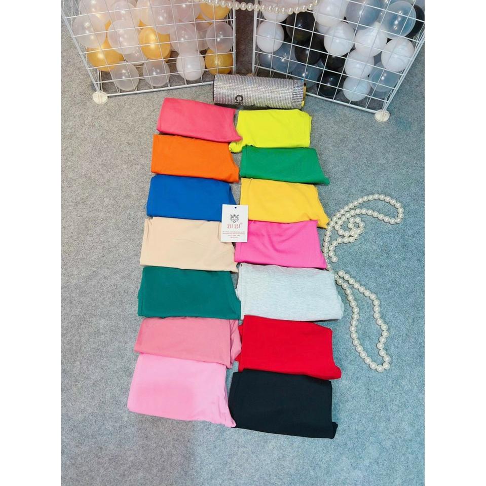 Quần thun leggings đùi cho bé gái đi chơi đi học size 20-40kg chất cotton co giãn chuẩn form