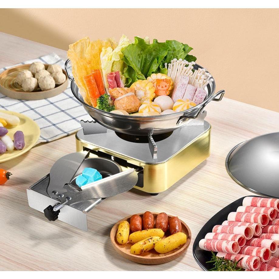 Bếp Cồn Mini Inox Chống Rỉ Chịu Nhiệt Sang Trọng Cho Nhà Hàng