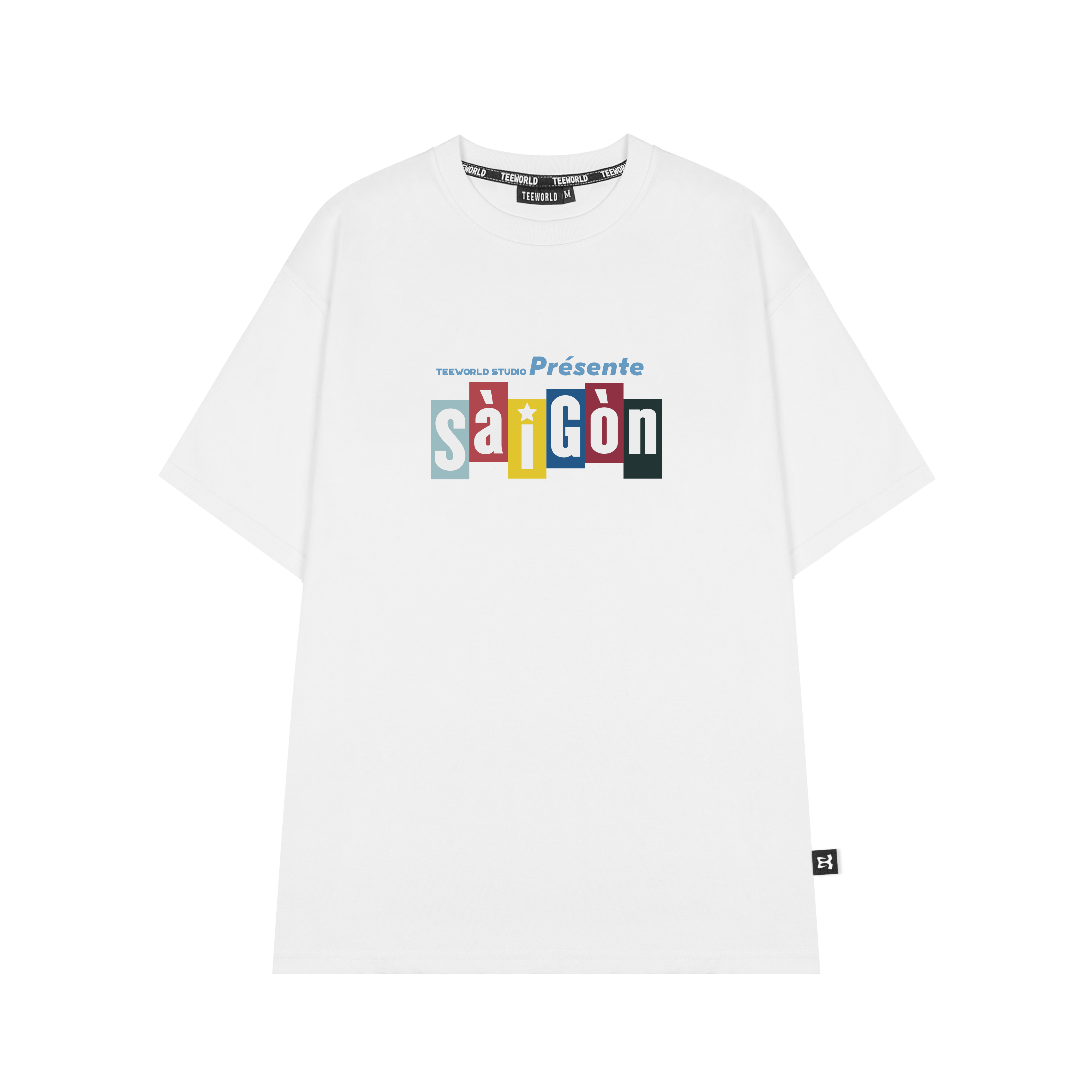 Áo Teeworld Saigon Présente T-shirt Unisex Nam Nữ Fỏm Rộng