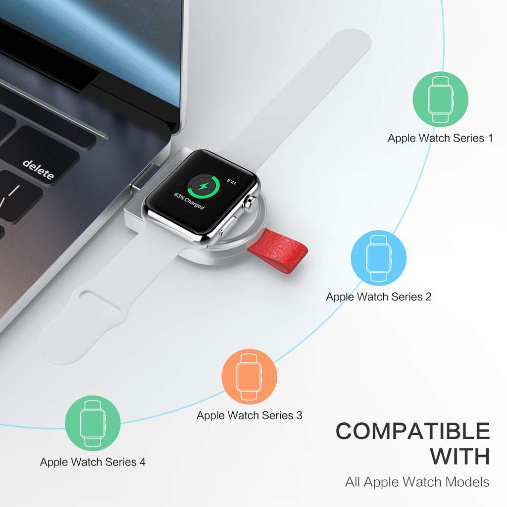 Wireless Portable Charger Compatible for Watch 3 2 1