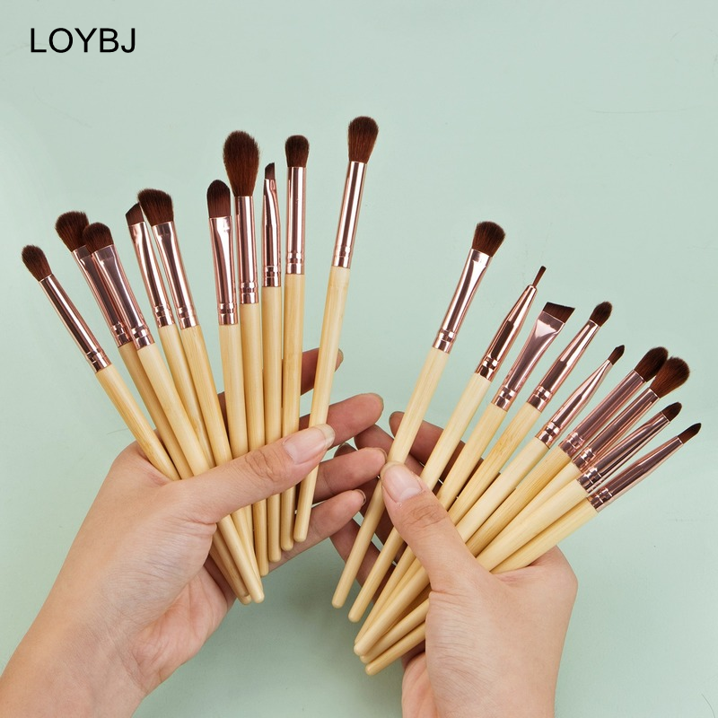 LOYBJ Mới Trang Điểm Bộ Chuyên Nghiệp Cosmeitic Dụng Cụ Cắm Bàn Chải Kem Nền Bột Đường Viền Mắt Lông Mày Bút Kẻ Mắt Mi