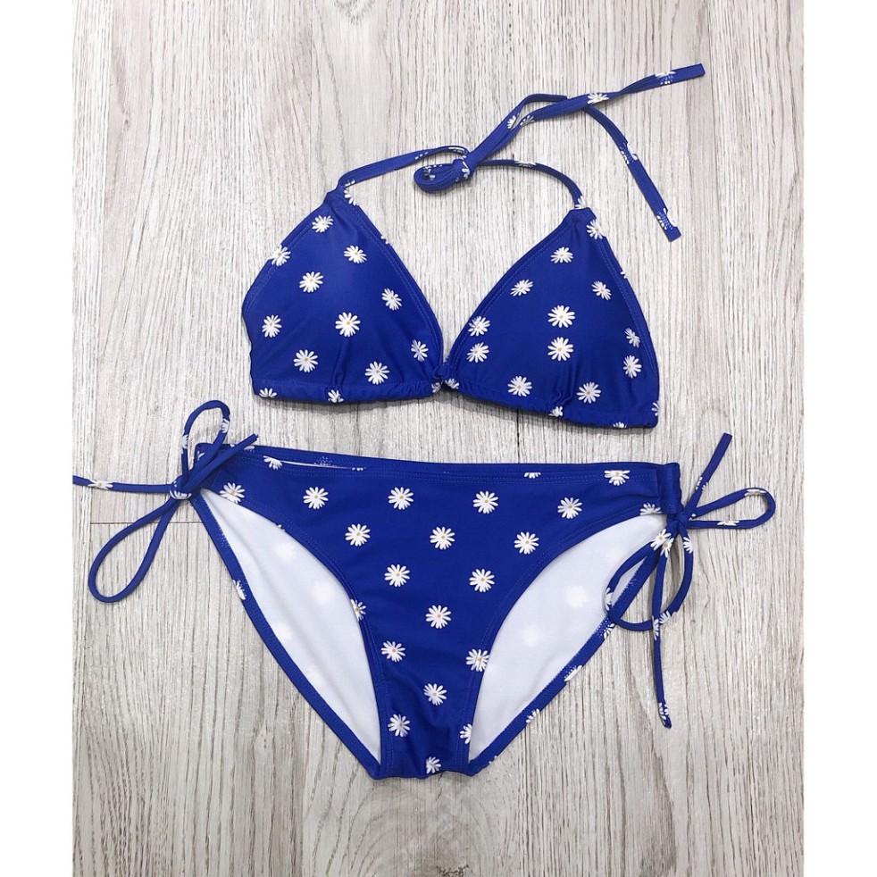 freeship Bikini hai mảnh tam giác sexy xanh dương siêu đẹp ( Ảnh chụp thật 100%)