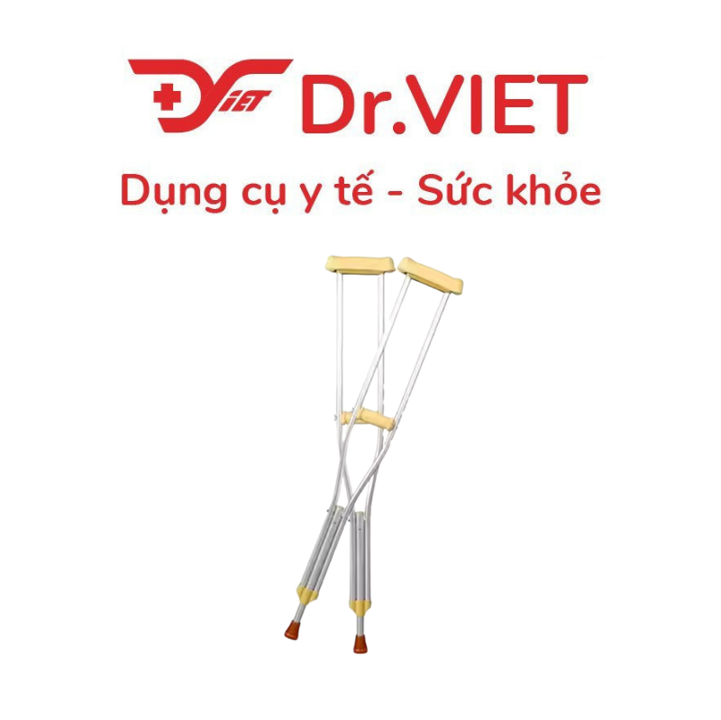 Nạng Nhôm Chống Nách Cao Cấp Có Tăng Giảm TaJerMy TJM-NN01