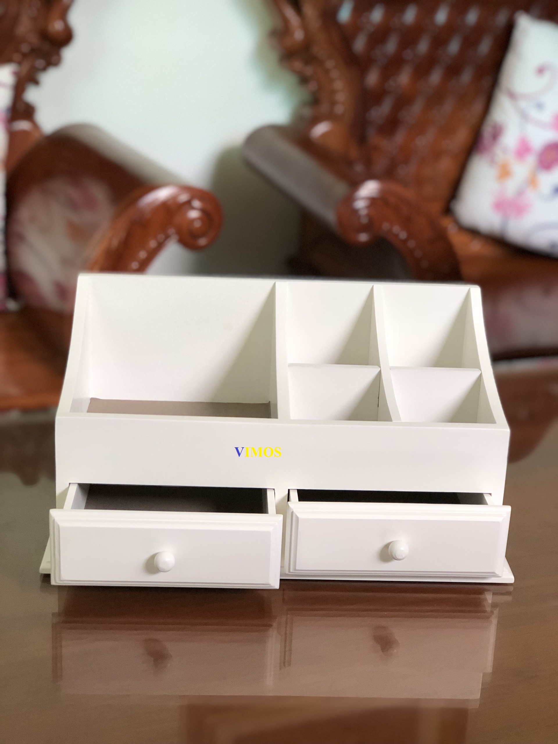 Hộp đựng mỹ phẩm ,cất đồ trang sức , đồ dùng cá nhân gỗ tự nhiên VIMOS