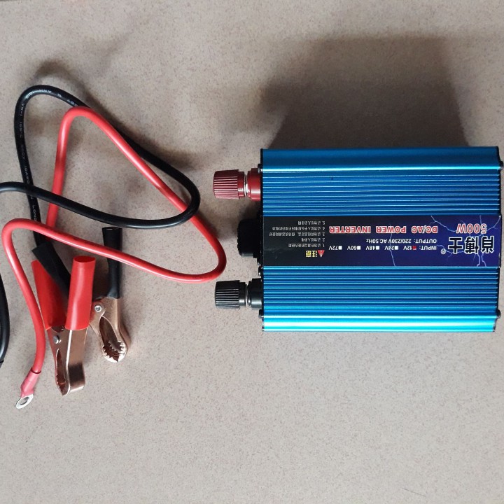 Bộ kích điện ắc quy 12V lên 220V 500W
