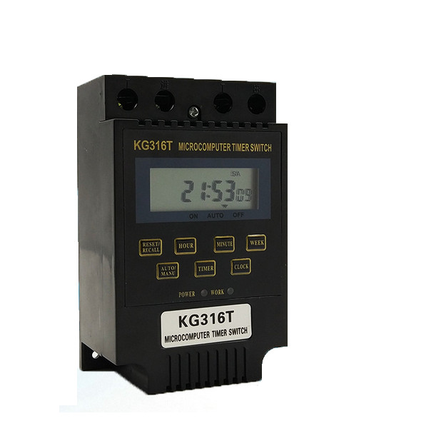 Công tắc hẹn giờ kg316T công suất lớn 25A/220V 17 chương trình timer hẹn giờ điện tử ổ cắm hẹn giờ