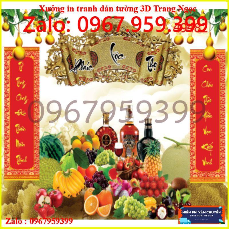 Tranh dán ban thờ, phòng thờ 3D Zalo 0967959399