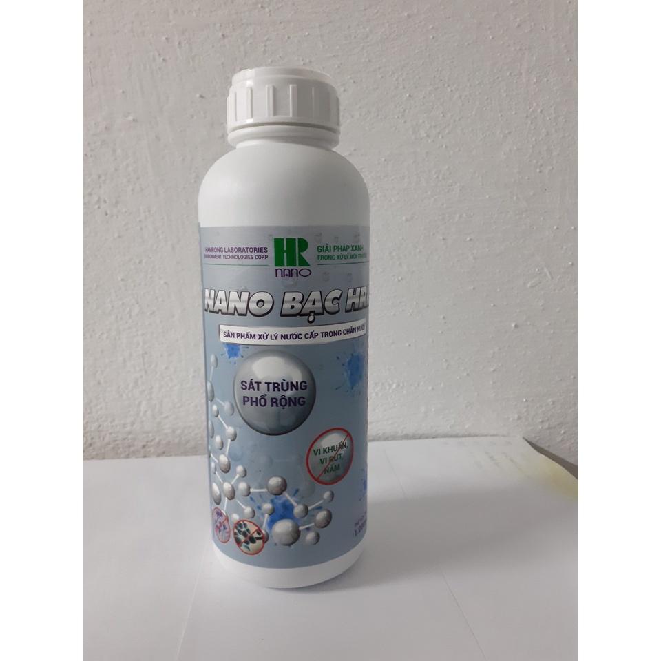 Nano - Bạc HRL 1000ppm - Sản phẩm dùng cho Gia súc, Gia cầm, Chim, Tôm, Ốc...