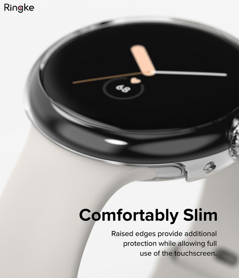 Bộ 2 Ốp dành cho Google Pixel Watch RINGKE Slim - Hàng Chính Hãng - Clear &amp; Clear