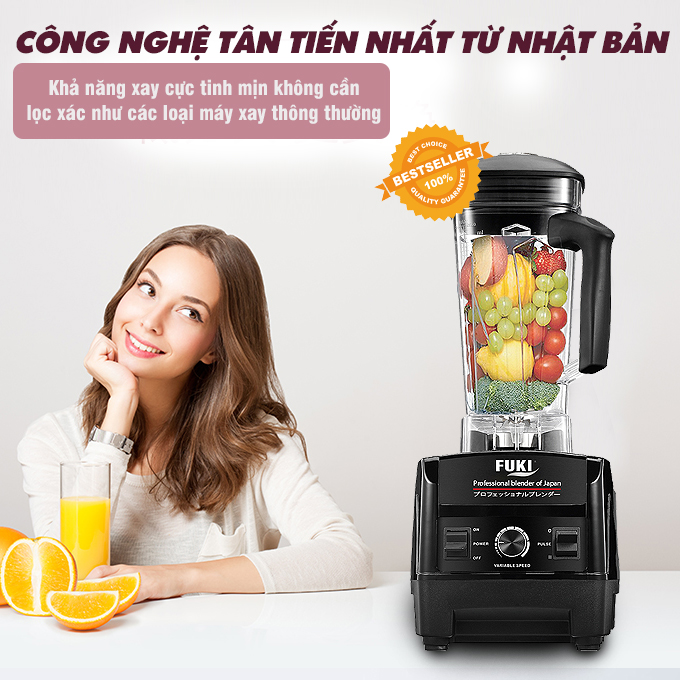 Máy xay sinh tố công nghiệp Fuki FK-2000 (2000W) – Hàng chính hãng