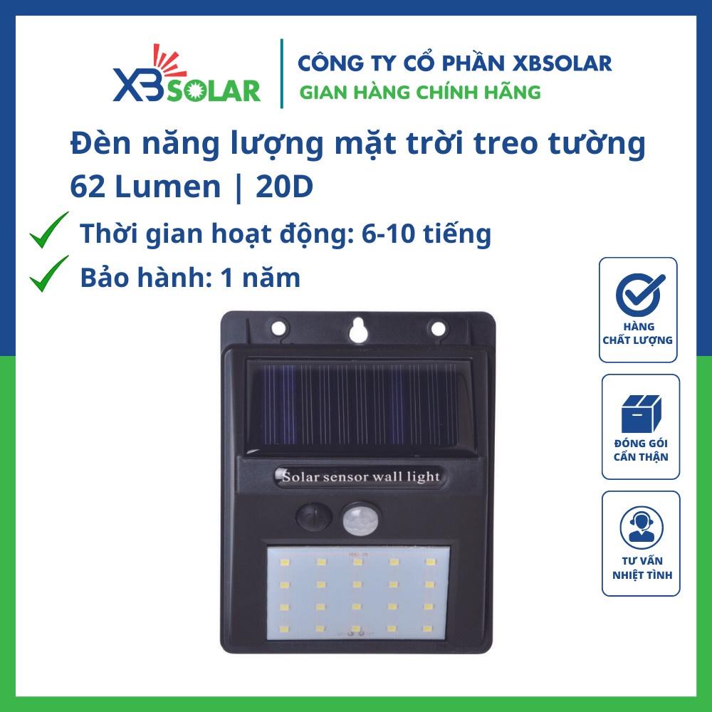 Đèn năng lượng mặt trời treo trường 62 Lumen 20D cảm biến tia hồng ngoại