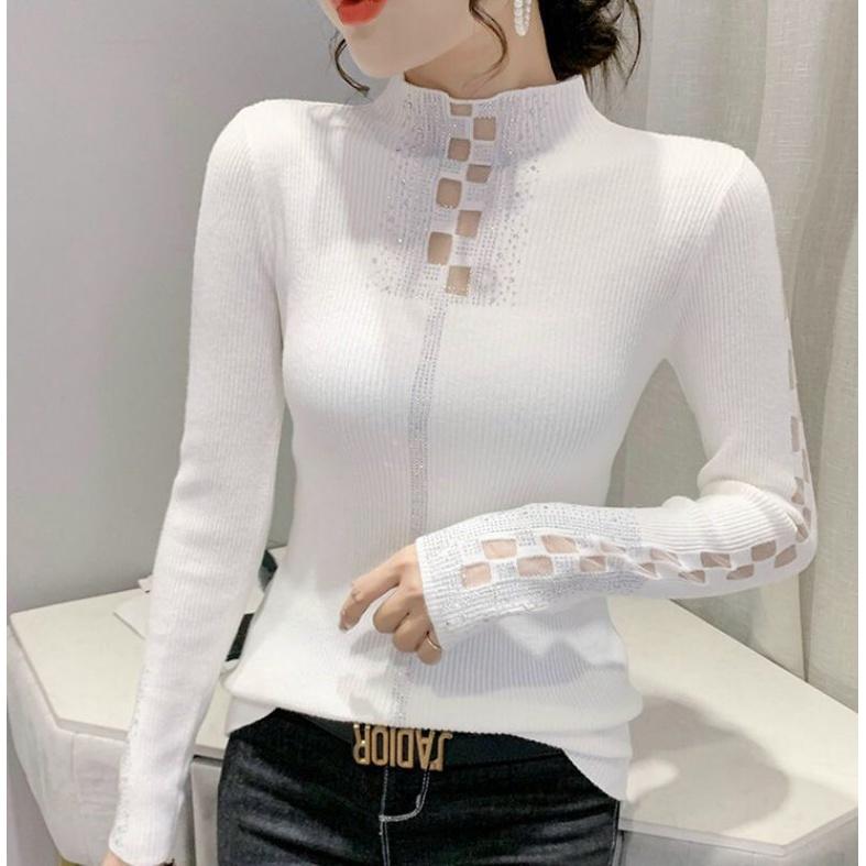 ÁO LEN ĐÍNH ĐÁ CAO CẤP