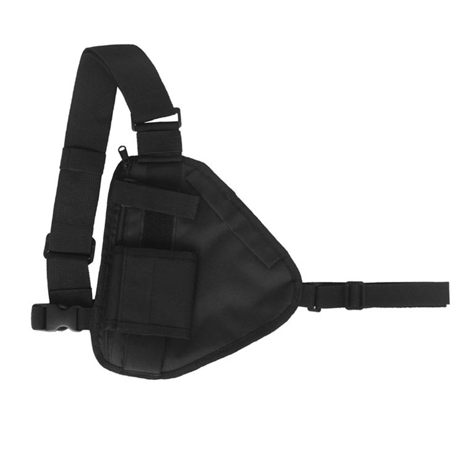 Chest Rig Pack Radio Pouch Portable Lightweight Front Pack Pouch for Camping Hunting Travel Hiking